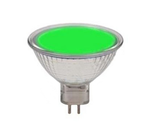 Halogeenlamp MR16 50mm 20W 12V GU5.3 38° groen