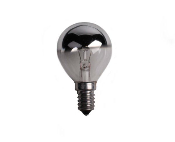 Bellight kopspiegellamp 40W E14 230V zilver