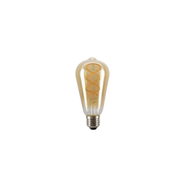 SLV 1008646 Lichtbron ST64 E27 goud curly filament 2000K