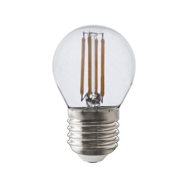 Calex Spherical filament LED kogellamp 4W E27 240V 2700K kleur 827 P45  helder dimbaar