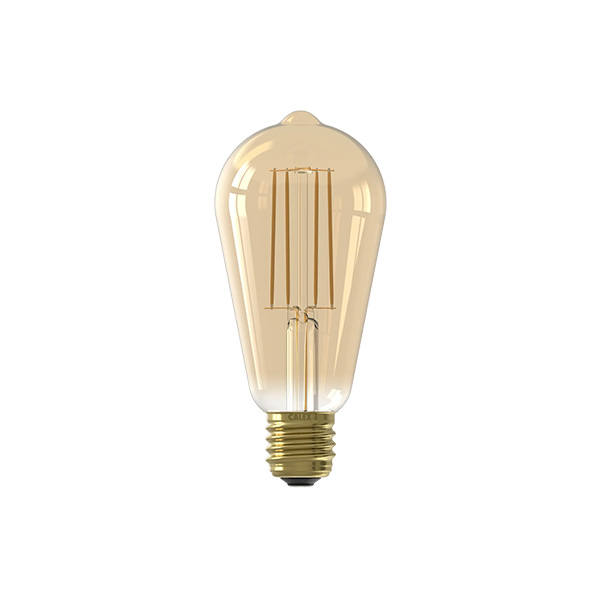Calex Rustika ST64 flexLED filament LEDlamp 4,5W E27 240V 821 2100K goud tint dimbaar
