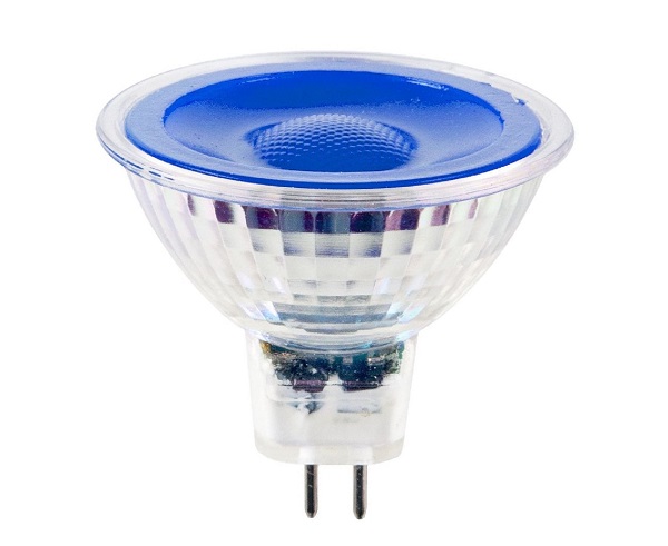SPL LEDspot MR16 5W GU5.3 12V AC-DC blauw 38° niet dimbaar