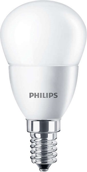 Philips CorePro LED kogellamp ND 3,5W=25W E14 220V-240V 4000K kleur 840 P45 mat niet dimbaar