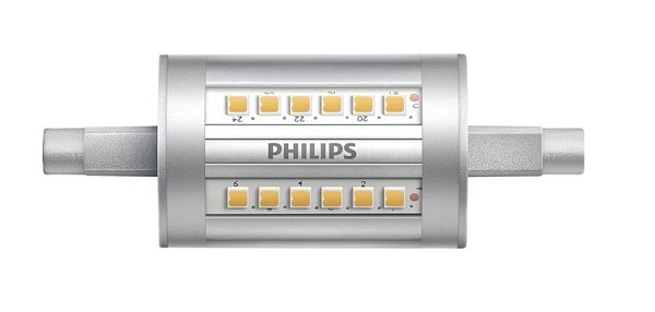Philips CorePro LEDlamp 7,5W=60W R7s 78mm 220V-240V 3000K kleur 830 dimbaar