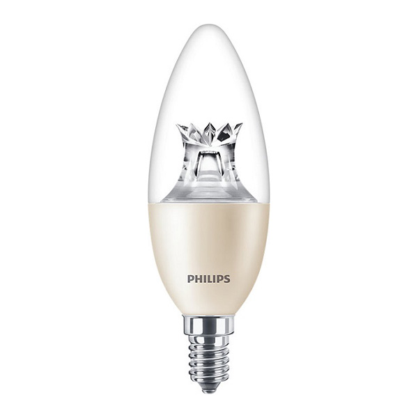 Philips Master LED B40 kaarslamp DT 8W=60W E14 220V-240V 827-822 helder DimTone dimbaar