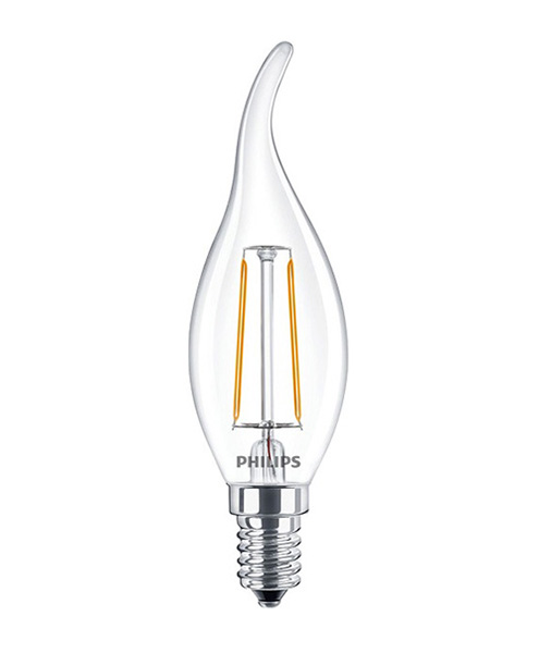 Philips Core Pro LED BA35 bentip kaarslamp 2W=25W E14 220V-240V 827 helder niet dimbaar