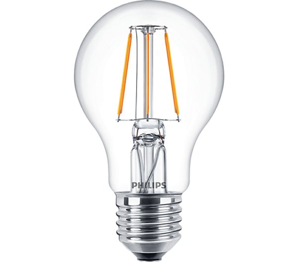 Philips Master Classic filament LED normaallamp 4,3W=40W E27 220V-240V 2700K kleur 827 A60 helder niet dimbaar