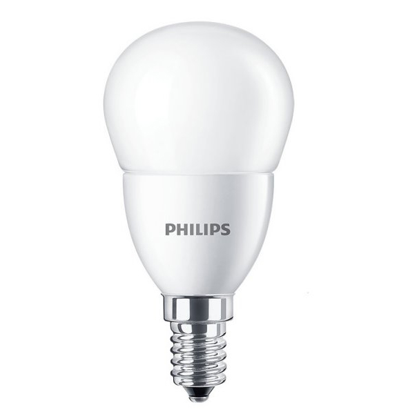 Philips CorePro LED kogellamp 7W-60W E14 220V-240V 6500K kleur 865 P48 mat niet dimbaar