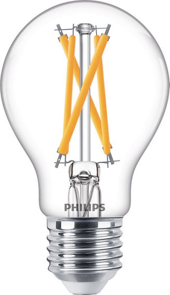Philips Classic LED normaallamp CRI90 DT 5W=40W E27 220V-240V 2700K-2200K kleur 927-922 A60 helder dimbaar