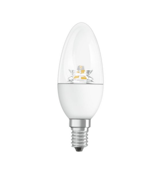 Osram Parathom LED kaarslamp 6W E14 220V-240V 2700K kleur 827 B35 helder dimbaar
