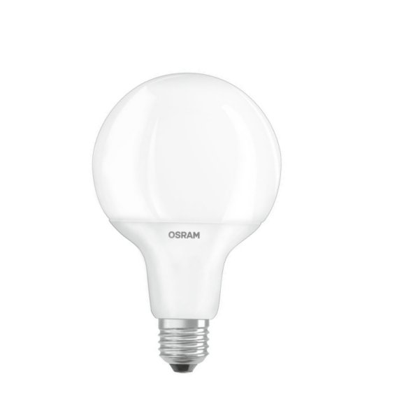 Osram Parathom Classic LED globelamp 95mm 12W E27 220V-240V 2700K kleur 827 mat niet dimbaar