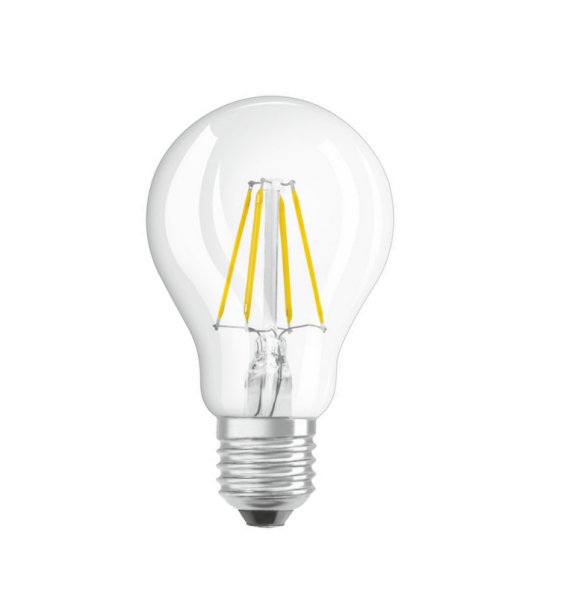 Osram Parathom Classic A filament LED normaallamp 4W=40W E27 220V-240V 2700K kleur 827 helder niet dimbaar