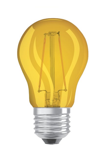 Osram Star Deco Classic P filament LED kogellamp 1,6W=15W E27 220-240V 622 geel 300° niet dimbaar