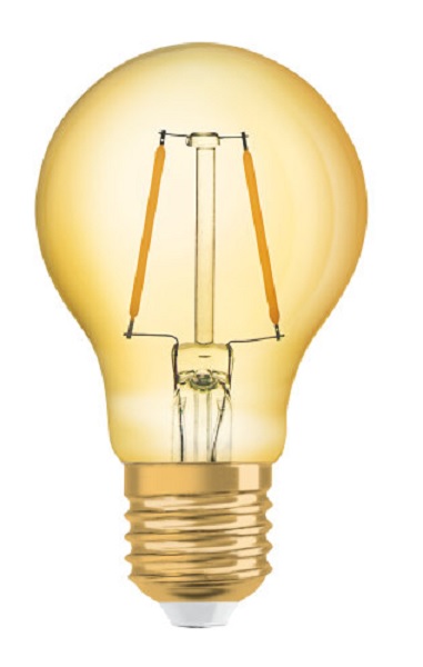 Osram LED Vintage 1906 Classic A filament normaallamp 2,5W=22W E27 220V-240V 2500K kleur 825 goud niet dimbaar