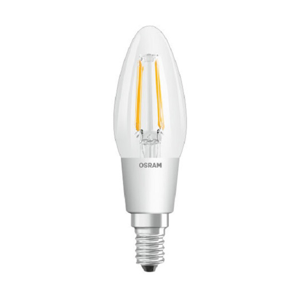 Osram Parathom P Retrofit Classic B filament kaarslamp 5W=40W E14 220V-240V 2700K kleur 927 B35 helder dimbaar