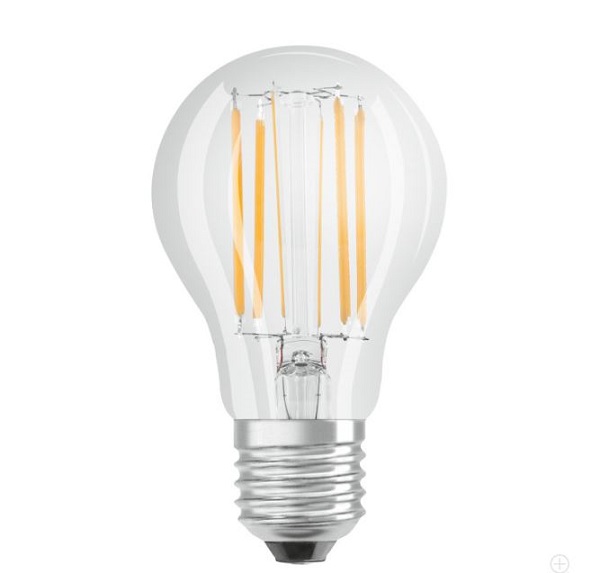 Osram Parathom Classic A filament LED normaallamp 7,5W=75W E27 220V-240V 2700K kleur 827 helder niet dimbaar