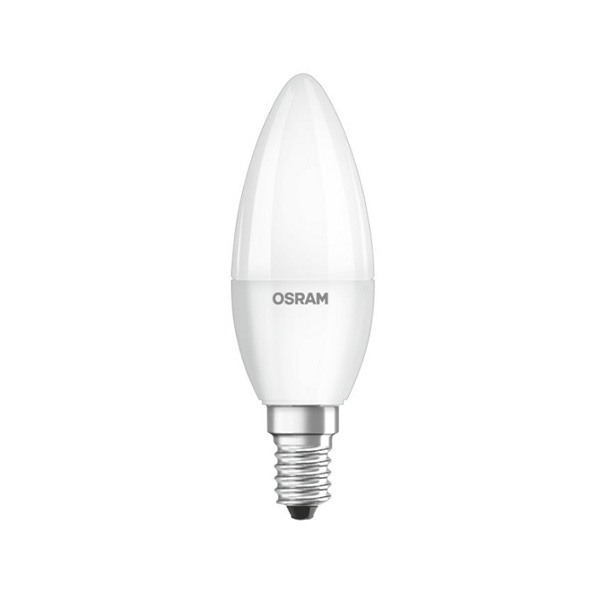 Osram Parathom Classic LED kaarslamp 5W=40W E14 220V-240V 2700K kleur 827 B35 mat niet dimbaar