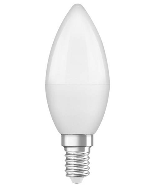 Osram Parathom Classic B LED kaarslamp 5W=40W E14 220V-240V 2700K kleur 827 B35 mat dimbaar