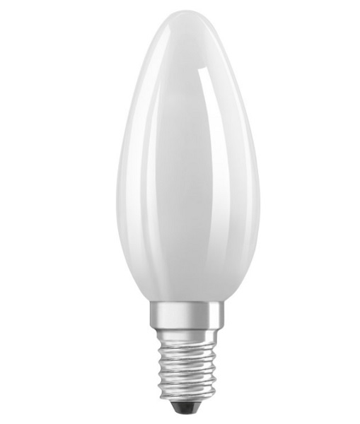 Osram Parathom Classic B LED kaarslamp 5W=40W E14 220V-240V 2700K kleur 827 B35 mat dimbaar