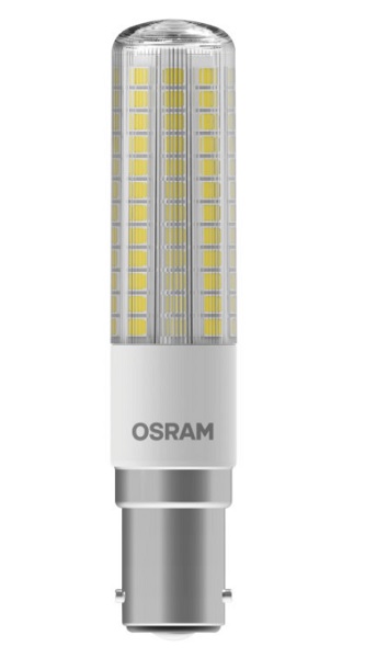 Osram Special T Slim LEDlamp 6,3W=60W Ba15d 220V-240V 2700K kleur 827 320° helder niet dimbaar
