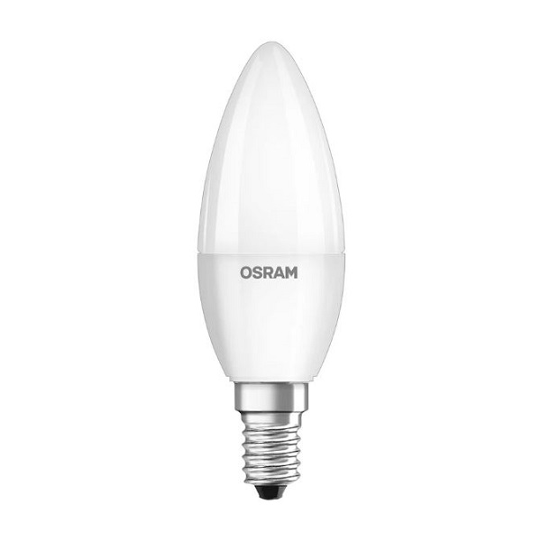 Osram Parathom Classic LED kaarslamp 4,9W=40W E14 220V-240V 2700K kleur 827 B40 mat niet dimbaar