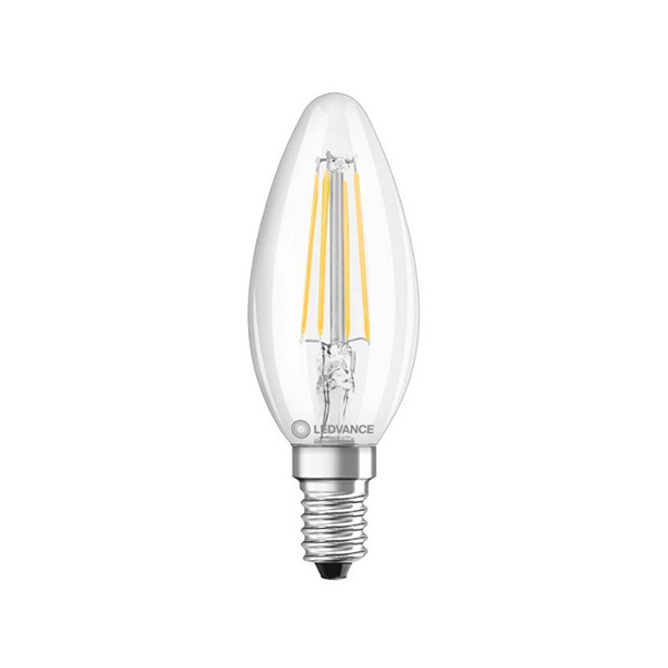 Ledvance Performance Class filament LED kaarslamp 4W=40W E14 220V-240V 827 2700K B35 helder niet dimbaar
