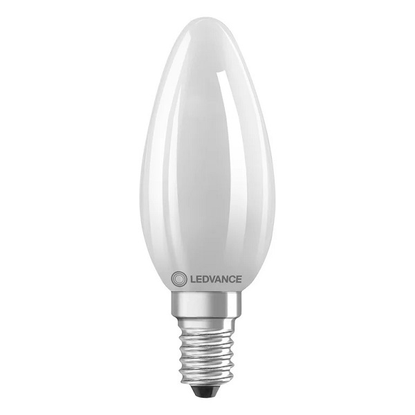 Ledvance Performance Class Classic B LED kaarslamp 5,5W=60W E14 220V-240V 827 2700K B35 mat niet dimbaar