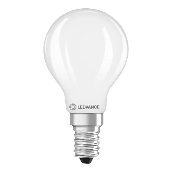 Ledvance Performance Class Classic P filament LED kogellamp 1,8W=25W E14 220V-240V 827 2700K mat dimbaar