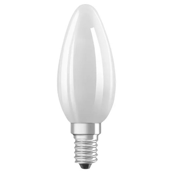 Osram Parathom Classic B LED kaarslamp 4,8W=40W E14 220V-240V 2700K kleur 827 B35 mat dimbaar