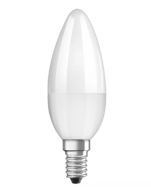 Osram Parathom Classic B LED kaarslamp 4,9W=40W E14 220V-240V 2700K kleur 827 B35 mat dimbaar