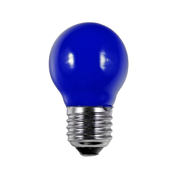 SPL filament LED kogellamp 1W E27 230V blauw niet dimbaar