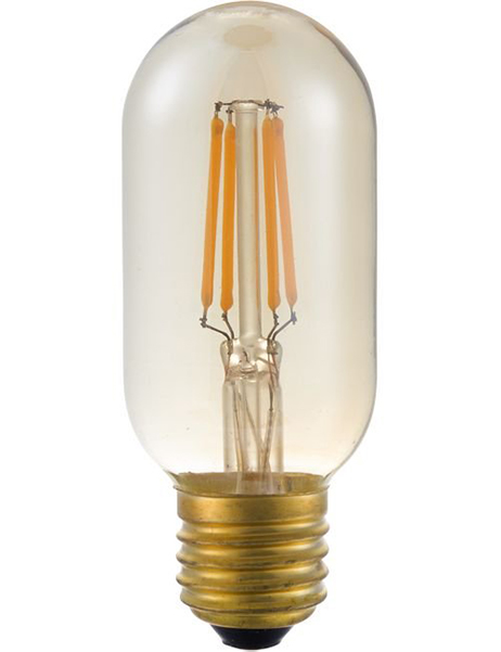 SPL filament LED buislamp 4W E27 230V 2300K kleur 923 45x106mm goud dimbaar