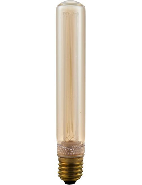SPL Vintage LED buislamp 2,5W E27 1800K kleur 818 T30x185mm goud dimbaar