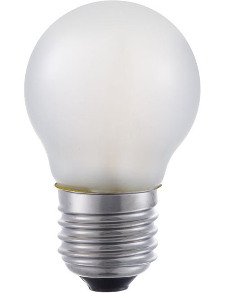 SPL filament LED kogellamp 4W E27 230V 2500K kleur 925 mat dimbaar