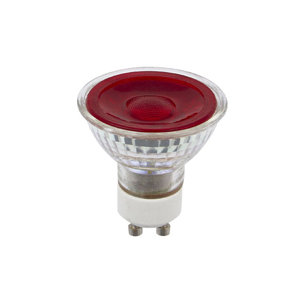 SPL LEDspot MR16 5W GU10 230V rood 38° niet dimbaar