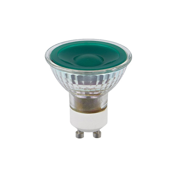 SPL LEDspot MR16 5W GU10 230V groen 38° niet dimbaar