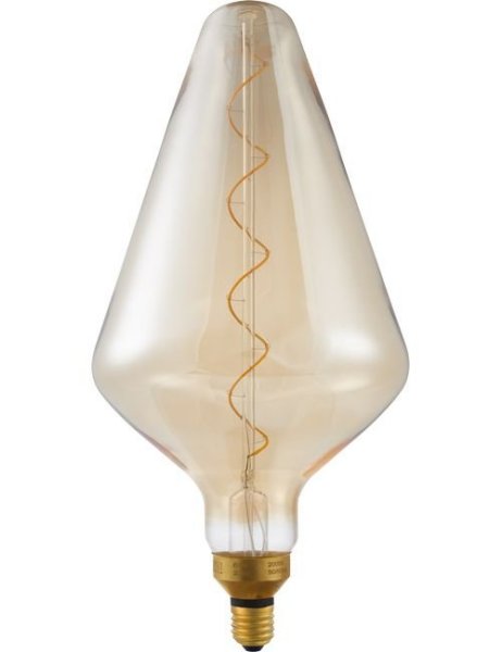 SPL Big Flex flexLED filament Cone LEDlamp 6W E27 230V 2000K kleur 920 goud dimbaar