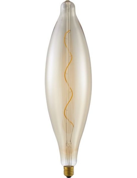 SPL Big Flex flexLED filament LEDlamp 4W E27 230V 2000K kleur 820 goud dimbaar