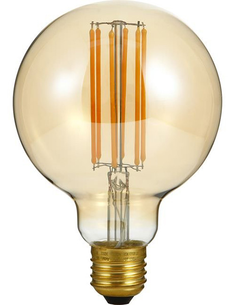 SPL filament LED globelamp 95mm 5,5W E27 230V 2000K kleur 920 goud dimbaar