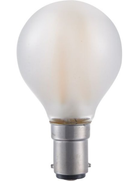 SPL filament LED kogellamp 4W=30W Ba15d 230V 2500K kleur 925 mat dimbaar