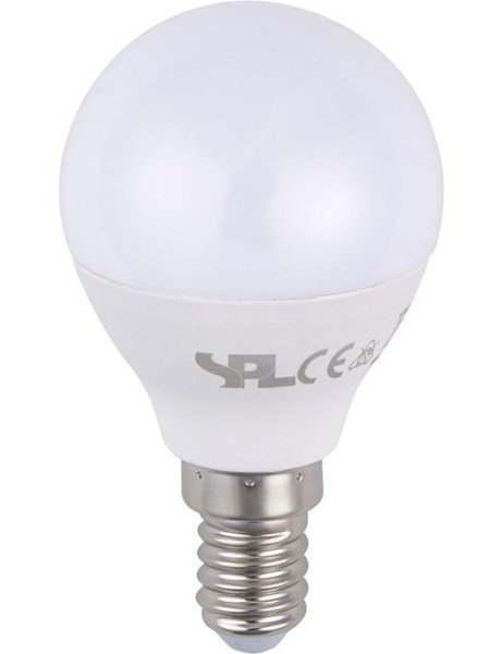 SPL LED kogellamp 5W=35W E14 100V-240V 2700K kleur 827 mat niet dimbaar