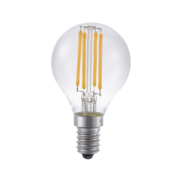SPL filament LED kogellamp 5W=40W E14 230V 2700K kleur 827 helder dimbaar