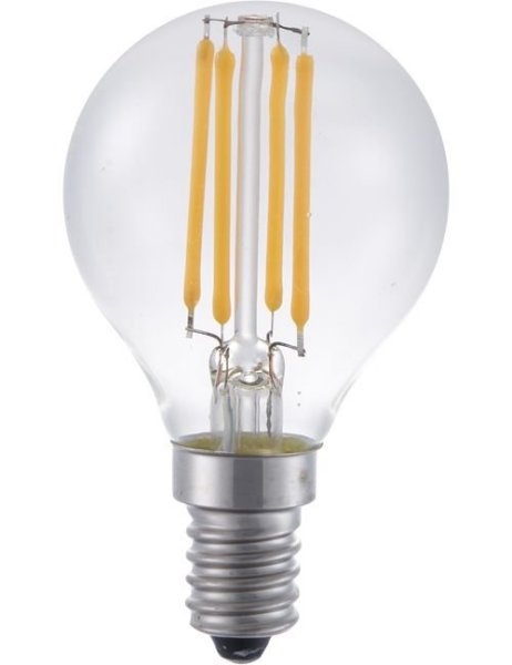 SPL filament LED kogellamp 4W=18W E14 24V 2200K kleur 922 helder niet dimbaar