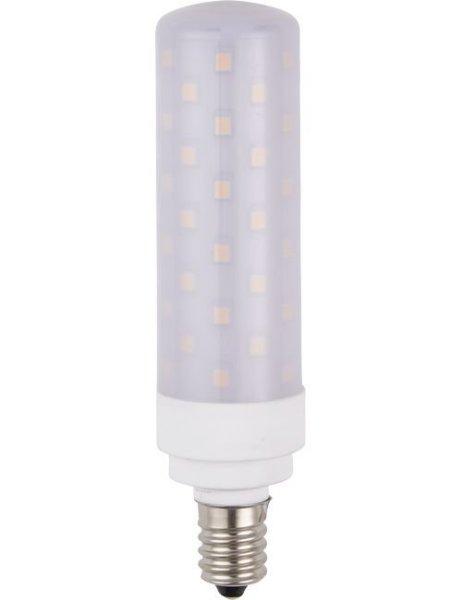 SPL LED buislamp 10W E14 230V 3000K kleur 930 opaal dimbaar