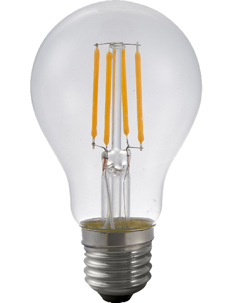 SPL filament LED normaallamp 5W=40W E27 230V 2700K kleur 827 helder dimbaar