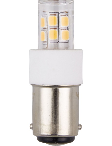 SPL LED buislamp 2,1W Ba15d 230V 2700K kleur 827 helder niet dimbaar