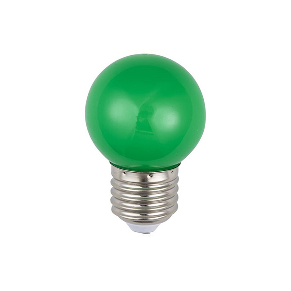 SPL LED kogellamp 1W E27 230V groen niet dimbaar
