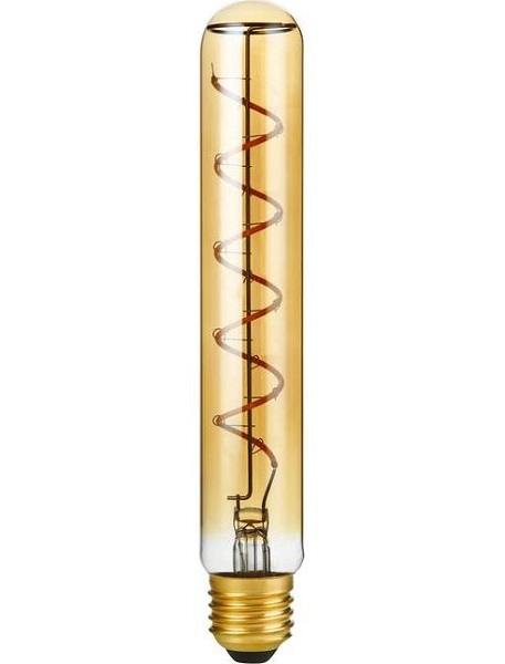 SPL filament flexLED buislamp AX 5W E27 230V 2200K kleur 822 32x200mm goud dimbaar