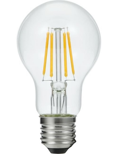 SPL filament LED normaallamp 6W=40W E27 230V 922 2200K helder dimbaar