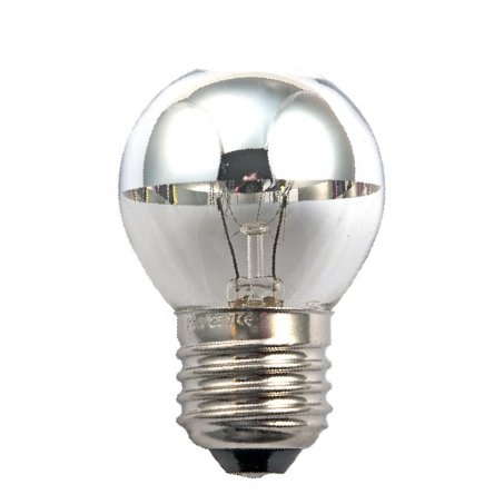 SPL filament LED kopspiegel kogellamp 4W E27 230V 925 2500K zilver dimbaar